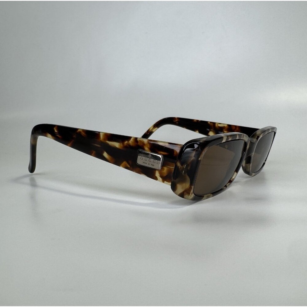 Frames Only Gucci Sunglasses 1998 Vintage Brown Tortoise Rectangle